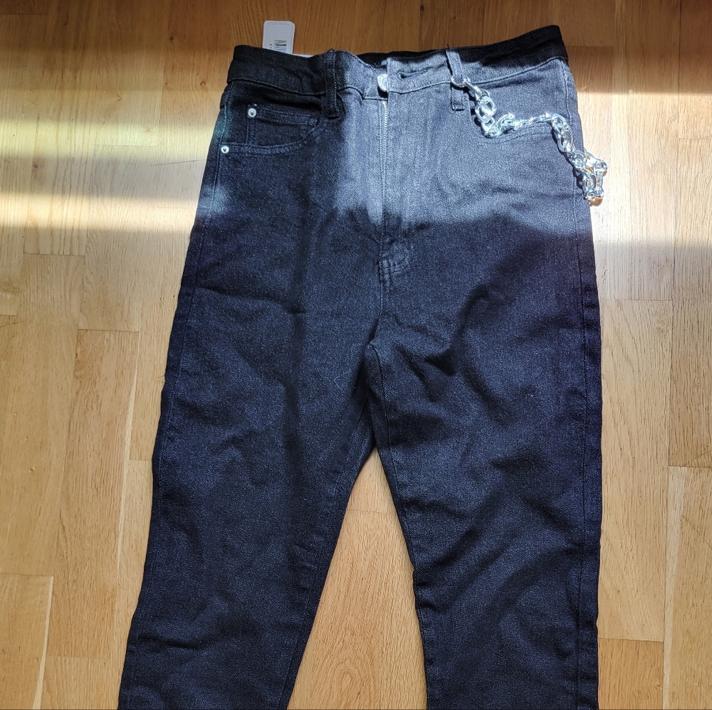 WeWoreWhat Slit Hem Stretch Jeans 29" Inseam
